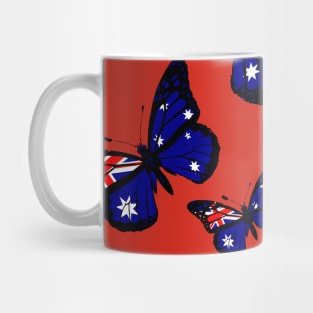 Australia Day Butterfly Pattern Proud Australian Celebrating Australian Independence Mug